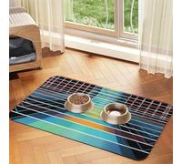 Quantum Wave photoplethysmography Pet Feeding Mat Dog Cat Eating Food Absorbent Leather Tablecloth for and Water Bowl Waterproof No Stains Quick Dry Non-Slip 17.72 * 11.8IN