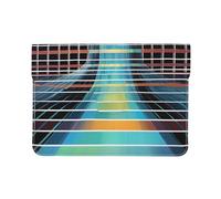 Quantum wave photoplethysmography Premium Leather Laptop Sleeve for MacBook Air 13 Inch | Full-Print PU Leather Protective Case | Stylish Laptop Bag for Women & Men