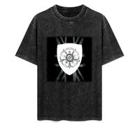 Quanu Gallows Grey Britain Crest Mens Black T-Shirt XXL