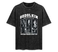 Quanu Godolkin University Main Heroes Mens Black T-Shirt XXL