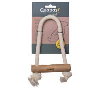 Quapas Dog Toy Coffee Wood Pull 30 x 20 cm Sustainable