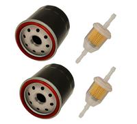 Quaprodur 49065-0724 Oil Filter Replacment for Kawasaki 49065-7010 49065-2078 Club Car 1016467 41016467 Kubota T1460 T1560 T1700H T1770 T1870 TG1860G,2 Pack