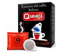 Quaranta Caffè Classic ESE 44mm Coffee Pods, 150 Compostable Espresso Pods (7.5g Each), Medium Dark Roast, Italian Coffee, Compatible with ESE Pod Machines