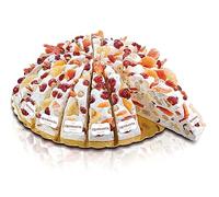 Quaranta Tropical Fruit Nougat Cake Slice, Soft Italian Nougat With Tropical Fruits, No Palm Oil, Suitable for Vegetarians And Gluten-Free, Family Recipe, Exotic And Gift For Birthdays, 165g