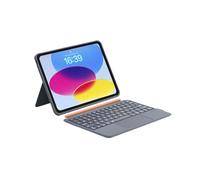 QUARK for iPad 11th/10th Generation Case with Keyboard, 7-Color Backlight, Detachable Keyboard for iPad Air 11-inch M3/M2 & iPad Pro 11 (1st/2nd/3rd/4th) & iPad Air 5/4 with Trackpad (Grey)