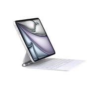 QUARK Keyboard Case for iPad Air 13 inch (M3 2025 / M2 2024) and iPad Pro 12.9 inch (6th/5th/4th/3rd Gen), Magic Keyboard Case with Multi-Touch Trackpad, Backlit, White