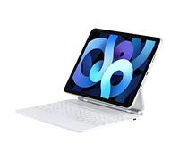 QUARK Magic Keyboard Case for iPad Air 11-inch (M3 2025 / M2 2024) & iPad Pro 11-inch (4th, 3rd, 2nd,1st Gen), Keyboard Case for 10.9" iPad Air (5/4 Gen) with Trackpad/Backlit Keys, White