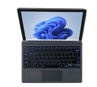 QUARK Surface Pro 7 Keyboard,Ultra-Slim Type Cover for Microsoft Surface Pro 7+/6/5/4/3, 12.3 inch, 7 Colors Backlit Wireless Keyboard with Touchpad, Strong Magnetic, for Work and Travel Grey