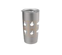 Quarks Particle Goose Physics Quantum Mechanics Science Nerd Stainless Steel Insulated Tumbler