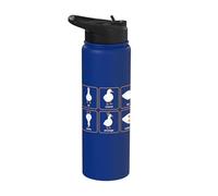 Quarks Particle Goose Physics Quantum Mechanics Science Nerd Stainless Steel Insulated Water Bottle