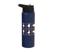 Quarks Particle Goose Physics Quantum Mechanics Science Nerd Stainless Steel Insulated Water Bottle