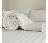 Quarry Manufacturing D&P Co SINGLE 4.5 TOG DUVET Luxury 100% Cotton Cover HOTEL QUALITY DUVET Bound Edge Channel Stitched Anti-Allergy Filling MADE IN THE UK (135 x 200cm)