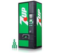 Quarter Arcades 7UP Retro Vending Machine USB Hub - 5-Port Powered Hub with Authentic 1980s Design, LED Illumination, and Miniature 7UP Can Dispenser [video game] [video game]