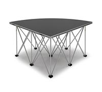 Quarter Circle Portable Stage Kit by Gear4music 60cm