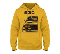 Quarter Mile Clothing E30 M3 Old School Men's Hoodie, gold, XL