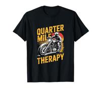 Quarter Mile Therapy Motorcycle Drag Racing Biker T-Shirt