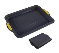 Quarter Sheet Cake Mould - 33cm Silicone Material, Non Stick Rectangular Mould | Reusable Bakeware Jelly Roll Baking Utensils Multifunctional Baking Pan