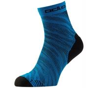 Quarter Socks Odlo Ceramicool Run Graphic (indigo bunting - black)