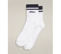 Quarter Top Stripe Logo Socks