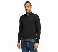 Quarter-Zip Cotton Regular Fit Jumper grey