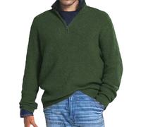 Quarter Zip Knitwear, Jumper Men Knitted Sweater Long Sleeve Warm Winterpullover Lightweight Solid Classic Mock Turtleneck Sweater Cricket Jumpers Mens Quarter Zip Jumper Sweatshirts Winter Pullover