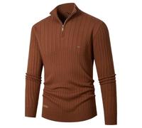 Quarter Zip Knitwear, Men Jumper Knitted Sweater Long Sleeve Warm Winterpullover Lightweight Solid Classic Men's Turtleneck Jumpers Cricket Jumpers Mens Mens Half Zip Jumpers Winterpullover