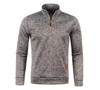 Quarter Zip Knitwear, Warm Jumpers for Men Uk Turtleneck Jumpers Long Sleeve Warm Mock Neck Pullover Slim Fit Men's Turtleneck Jumpers Fishermans Jumper 1/4 Zip Jumper Mens Winter Casual Jumpers