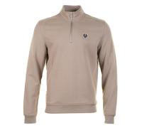 Belstaff Mens Regular Fit Belstaff Quarter Zip Sweatshirt - Colour: Dusty Taupe - Size: Medium