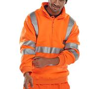 QUARTER ZIPPED SWEATSHIRT ORANGE M