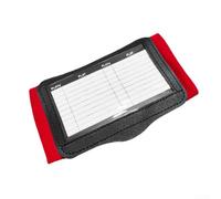Quarterback Wrist Bands for Play Calling - Triple Pocket for coach Accessory for Football Games - PVC Athletic Strap Navy 17x10.8cm(Red)