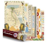 Quarterhouse 6 Poster Ancient Civilizations Set, Social Studies Classroom Learning Materials for K-12 Students and Teachers, 12 x 18 Inches, Made in USA