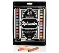 Quartet Alphacolor Soft Pastels, Multi-Cultural Portrait Pastels for Skin Tones, 24 Pastels per Set (102008) by Quartet