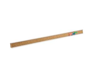 Quartet Bulletin Bar Strip, Cork Board, 36" x 1", Classroom, Office, Cubicle, Aluminum Frame (2005)