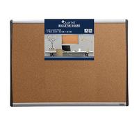 Quartet Cork Bulletin Board, 17 x 23 Inches, Black/Silver Frame (79373)
