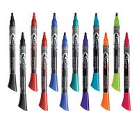 Quartet Dry Erase Markers, Whiteboard Markers, Fine Tip, EnduraGlide, BOLD COLOR, Assorted Classic & Neon Colors, 12 Pack (5001-21M)