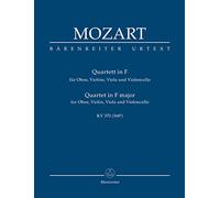 Quartet for Oboe, Violin, Viola and Violoncello in F major (K.370) (Study Score)