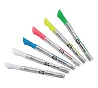 Quartet Glass Dry Erase Markers Whiteboard Markers Fine Tip White and Neon Colors 6 Pack (79558Q)