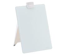 Quartet Glass Whiteboard Desktop Easel, 9" x 11", Dry Erase Surface, Clean Erase, Includes 1 Dry Erase Marker, White (GDE119)