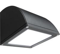 Quarto 2.0 Led Wallpack 857 Lum.lm 7.5W 250Ma 114.3Lm/W 4000K Flood Optic Flat Glass Ip65 Ik10 Anthracite Grey Ral 7016. QUAFL08D-01