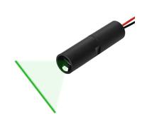 Quarton Green Line Laser Module, 520nm, Class I, 3~6VDC, 60° Fan Angle, 1~20 Meters Working Distance, VLM-520-55 LPT, APC Control - Industrial Alignment for Wood, Metal, Machine Vision