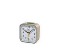 Quartz Analog Alarm Clock With Light, Snooze And Beep-Ring With Crescendo.