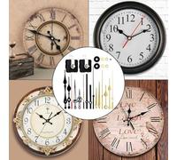 Quartz Clock Mechanism Kit with Replacement Movement and Parts for Wall Clocks, Includes Two Long Shaft Movements and Several Pairs of Clock Hands for Repairs