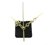 Quartz Clock Motor Silent Movement With Gold Black Finish Long Shaft And 3 Clock-Hands Kit For DIY Wall Clock Table Clock Making And Repair Work(11#002)