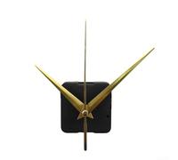 Quartz Clock Motor Silent Movement With Gold Black Finish Long Shaft And 3 Clock-Hands Kit For DIY Wall Clock Table Clock Making And Repair Work(9#001)