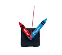 Quartz Clock Movement DIY Kit with Hook, 18mm Shaft Length and 11mm Thread Length, Compatible with Various Wall Clock Panels (E)