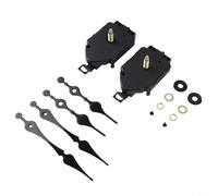 Quartz Clock Movement Kit with Long Shaft Pendulum Mechanism, Silent High Torque DIY Wall Clock Parts for Vintage Repair, Accurate Replacement Components for Thick Frame Inserts(2# 23.5mm)
