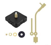 Quartz Clock Movement Mechanism Silent Wall Clock Repair Kit DIY Hands Replacement Set Operated Parts for Home Decor Vintage Style(Gold)
