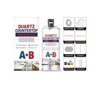 Quartz Countertop Repair Kit, Fix Broken Chips in Minutes, Strong Bond, Fix Your Defect Like a Pro, Seamless Finish for Mable Fixing, White Granite, Porcelain, Tile, Sink Crack