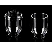Quartz Crucible - 1200℃ Resistant Quartz Glass Container, 5mL to 1000mL Capacity for Laboratory Use, 1PCS(300mL with Lid)