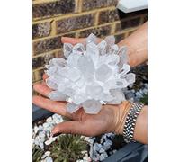 Quartz Crystal Cluster - Healing Crystals - Raw Clear Quartz Specimen - Reiki Crystal Cluster for Meditation - Amplifies Positive Energy - Beautiful Home Decor - Handmade White Crystal (1000-1200g)